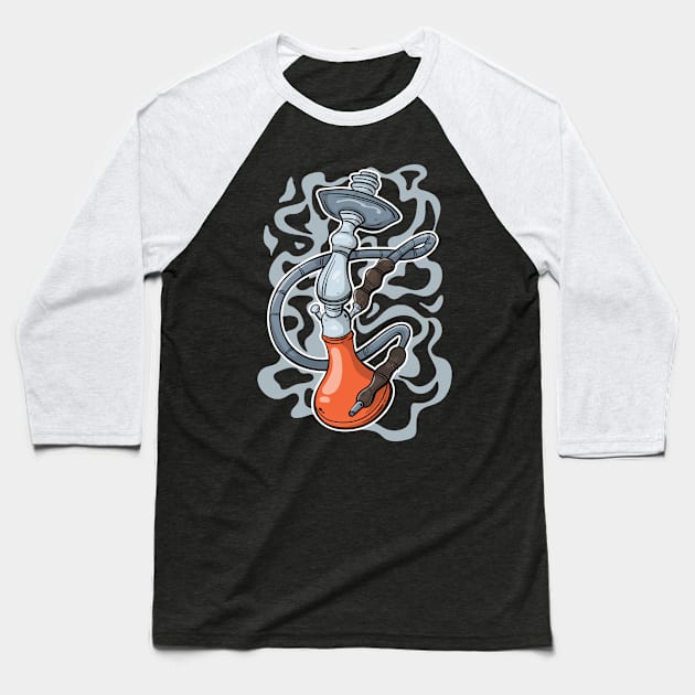 Hookah Shisha Waterpipe Narghile Baseball T-Shirt by maxcode